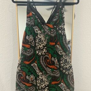 Double Zero Multicolor Paisley Dress